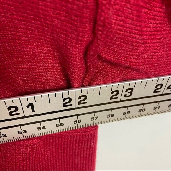 J Jill Cashmere Sweater Red Bell Sleeve Kimono Pullover Top Size XS Knit Minimal - Picture 9 of 12